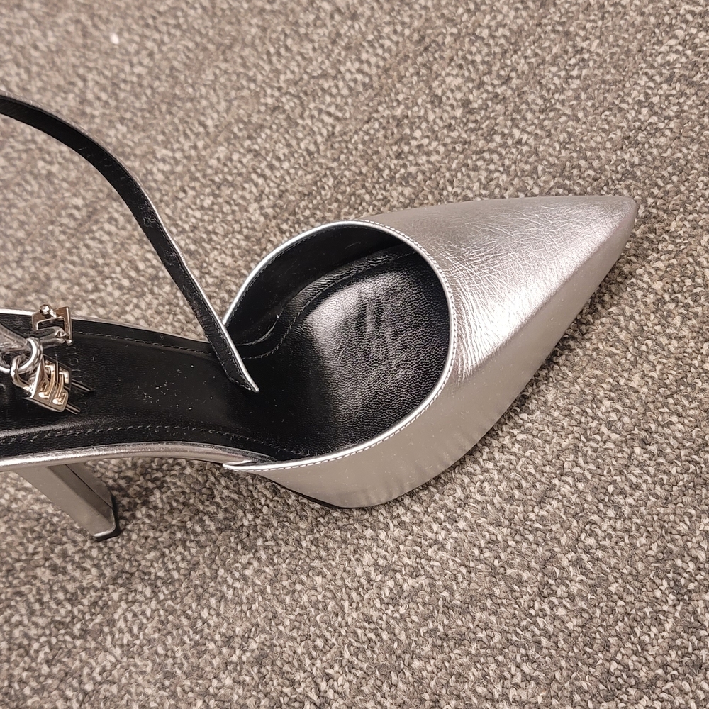 Givenchy Sophisticated Silver Stiletto Heels